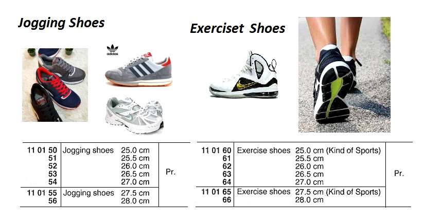 EXERCISE SHOES 25.5CM