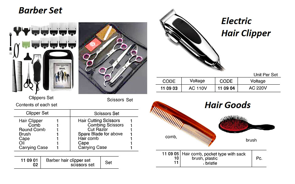BARBER HAIR CLIPPER SET