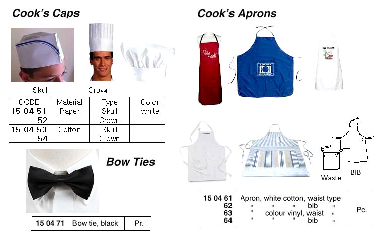 APRON COTTON WHITE BIB TYPE