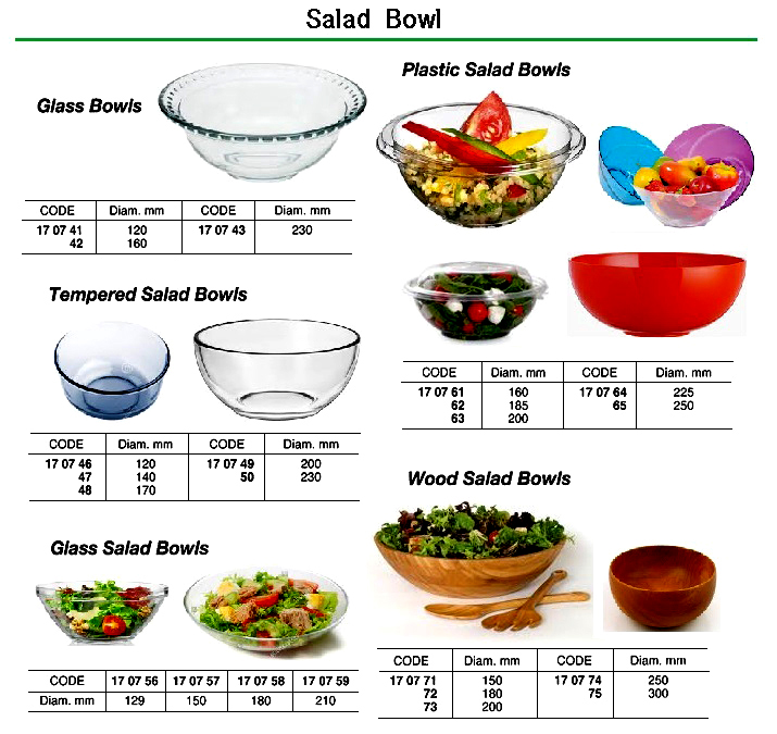 SALAD BOWL PLASTIC 150MM