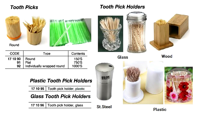TOOTH PICK HOLDER PLASTIC