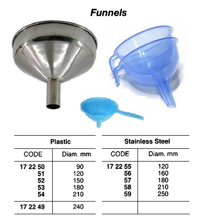 FUNNEL PLASTIC DIAM 120MM