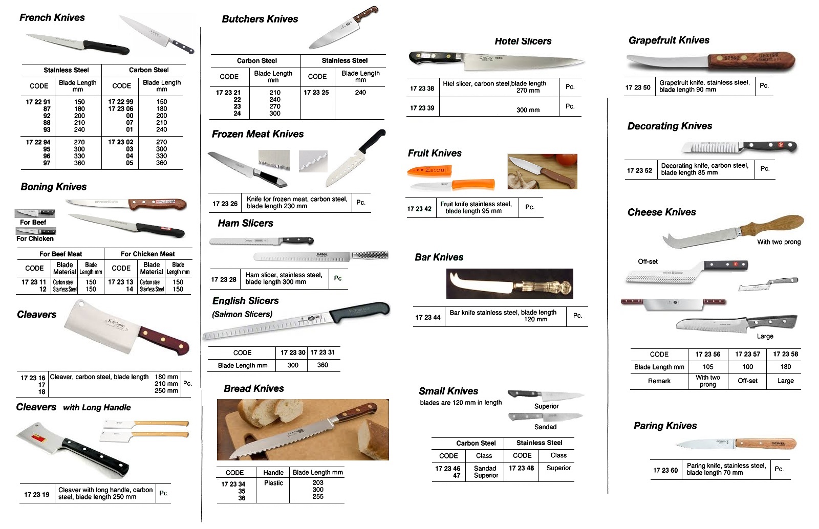 CLEAVER CARBON STEEL, BLADE 150MM
