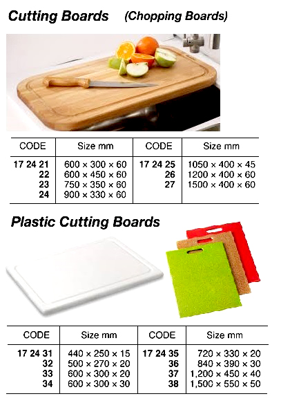 CUTTING BOARD HARD WOOD, 1050X400X45MM