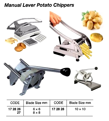 POTATO CHIPPER MANUAL LEVER, BLADE SIZE 10X10MM