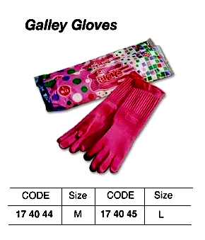 GLOVES RUBBER FOR GALLEY USE, L-SIZE