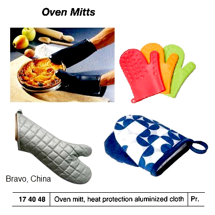 OVEN MITT HEAT PROTECTION, ALUMINIZED CLOTH