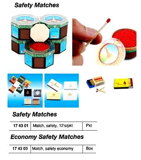 SAFETY MATCH 12`S