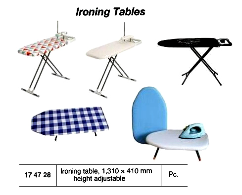 IRONING TABLE, ADJUSTABLE HEIGHT 1310X410MM