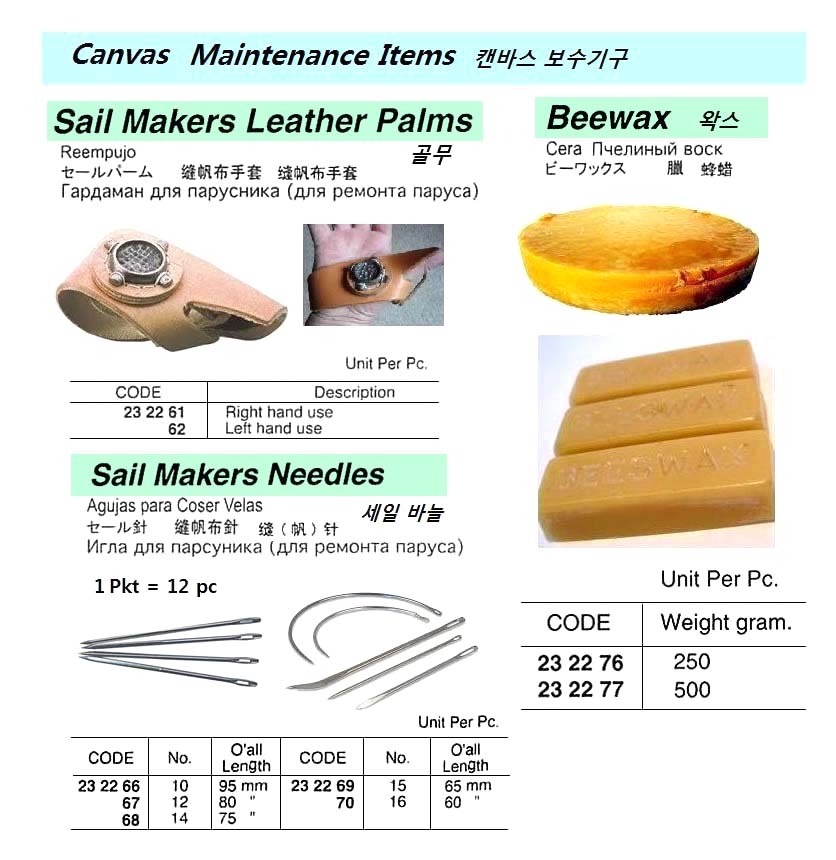 NEEDLE SAILMAKERS` #10