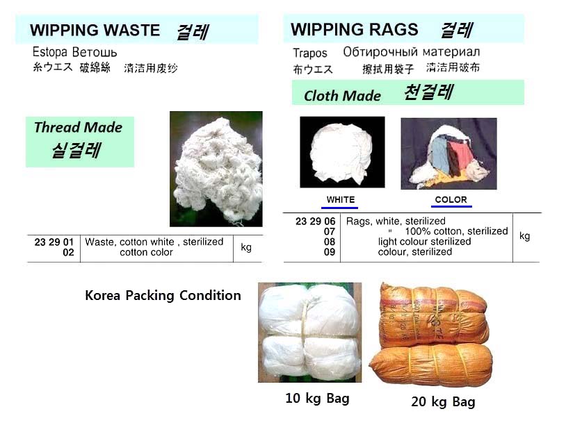 RAG COTTON OVER 100% STERILIZED, WHITE
