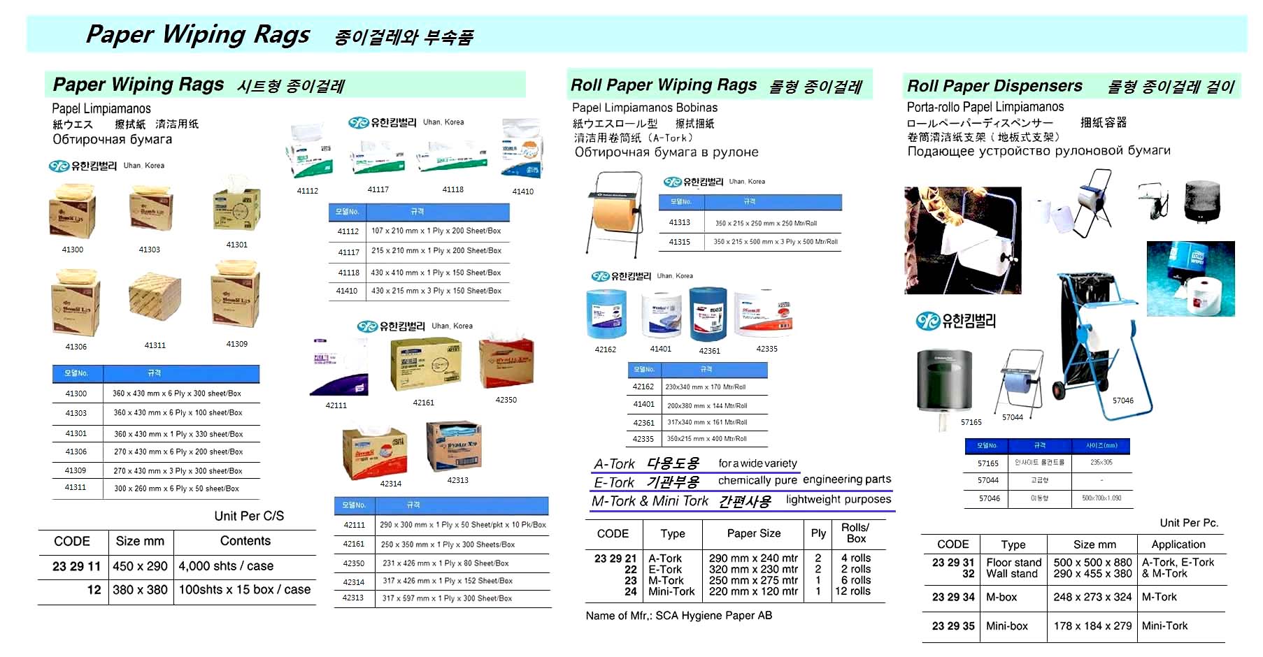 RAG PAPER WIPING 380X380MM, 100S/BOX X 15BOX/CASE