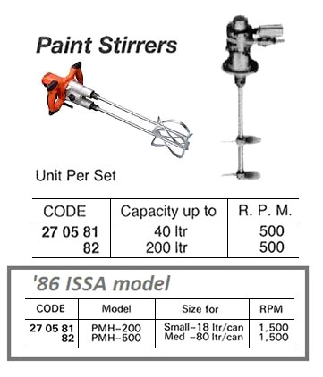 PAINT STIRRER PNEUMATIC, CAPACITY UP TO 200 LTR