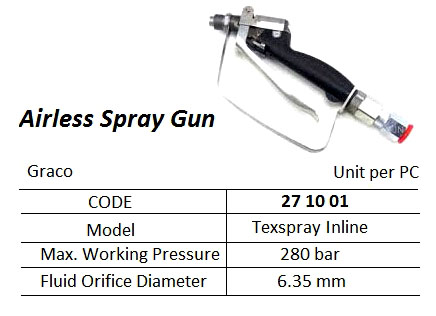GUN SPRAY AIRLESS GRACO, TEXSPRAY INLINE