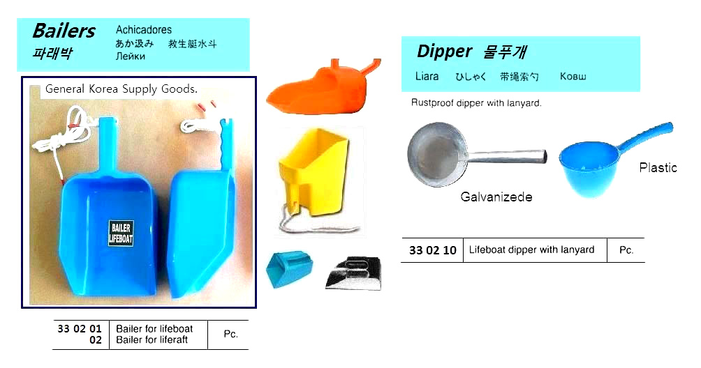 LIFEBOAT DIPPER WITH LANYARD
