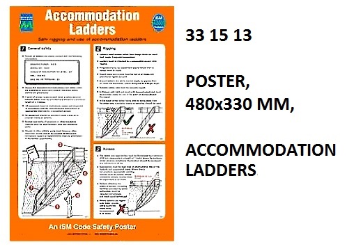 POSTER ACCOMMODATION LADDERS, #1013W 475X330MM