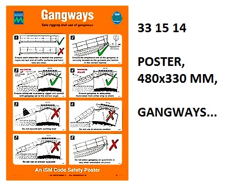 POSTER GANGWAYS #1014W, 475X330MM