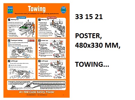 POSTER TOWING #1021W, 475X330MM