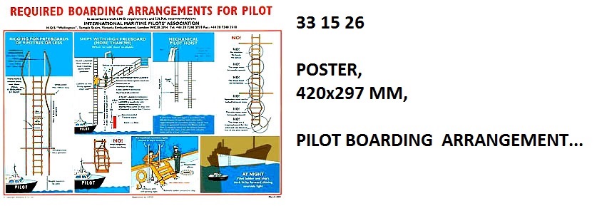 POSTER PILOT BOARDING, ARRANGEMENT 420X297MM