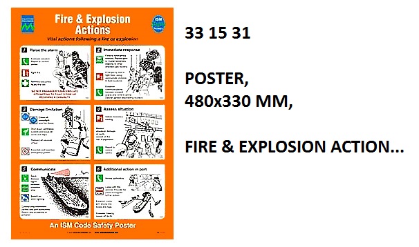 POSTER FIRE & EXPLOSION ACTION, #1031W 475X330MM