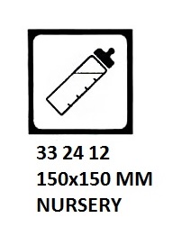 SIGN FOR PASSENGER VSL, NURSERY 150X150MM