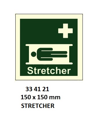 SAFETY SIGN STRETCHER, 150X150MM