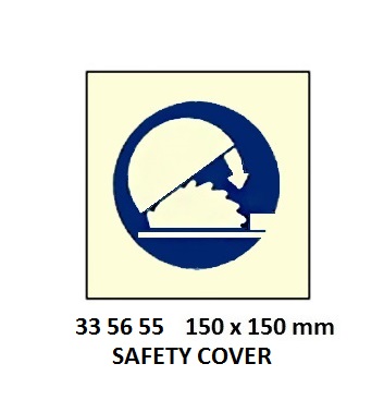 SIGN WHITE VINYL SELF ADHESIVE, #5655 150X150MM GUARDS