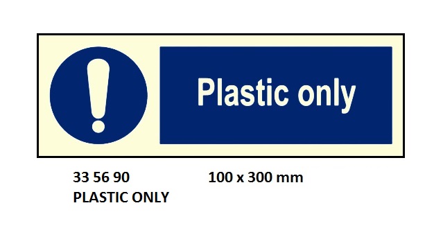 SIGN GALLEY PLASTIC ONLY, 5690FK 75X200MM