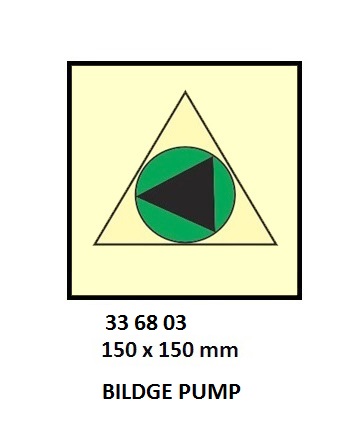 FIRE CONTROL SYMBOL ISO 17631, BILGE PUMP RMT CONTROL 150X150