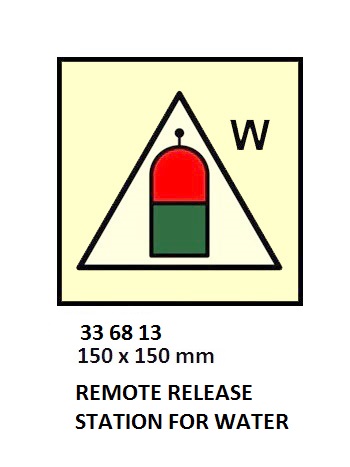 FIRE CONTROL SYMBOL ISO 17631, RMT RELEASE STATION F/WATER
