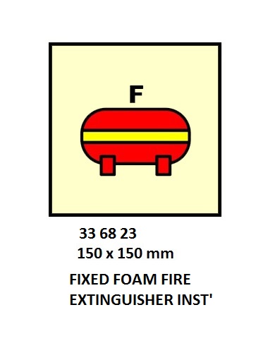 FIRE CONTROL SYMBOL ISO 17631, FOAM FIRE EXTING`NG INSTALL`N