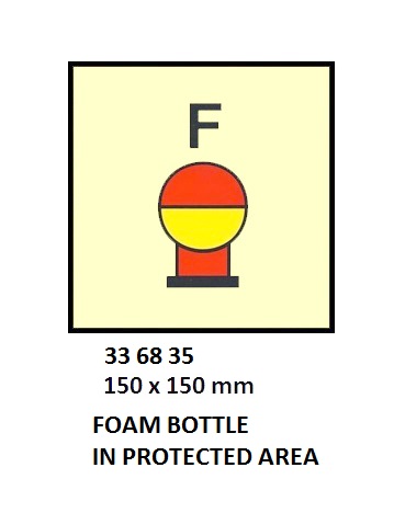 FIRE CONTROL SYMBOL ISO 17631, FOAM BTL IN PROTECT AREA