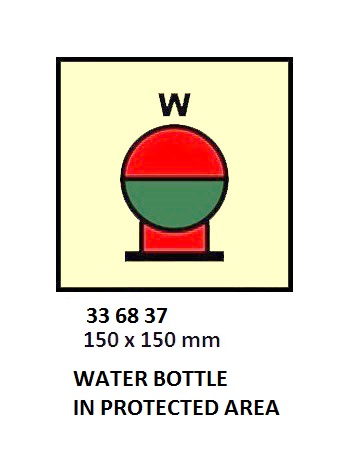 FIRE CONTROL SYMBOL ISO 17631, WATER BTL IN PROTECT AREA
