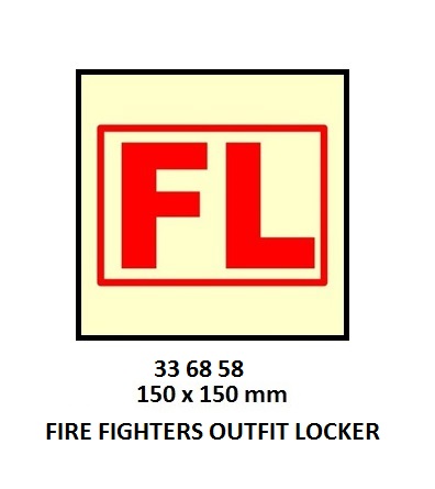FIRE CONTROL SYMBOL ISO 17631, FIRE FIGHTERS OUTFIT LOCKER