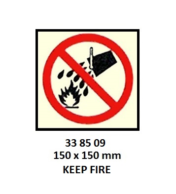 SIGN WHITE VINYL SELF ADHESIVE, #8509 150X150MM