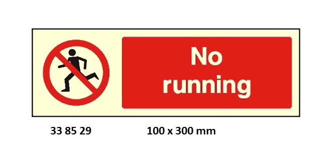 SIGN WHITE VINYL SELF ADHESIVE, NO RUNNING #8529GM 100X300MM