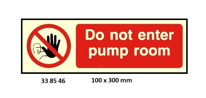 SIGN WHITE VINYL SELF ADHESIVE, PROHIBITION #8546 100X300MM