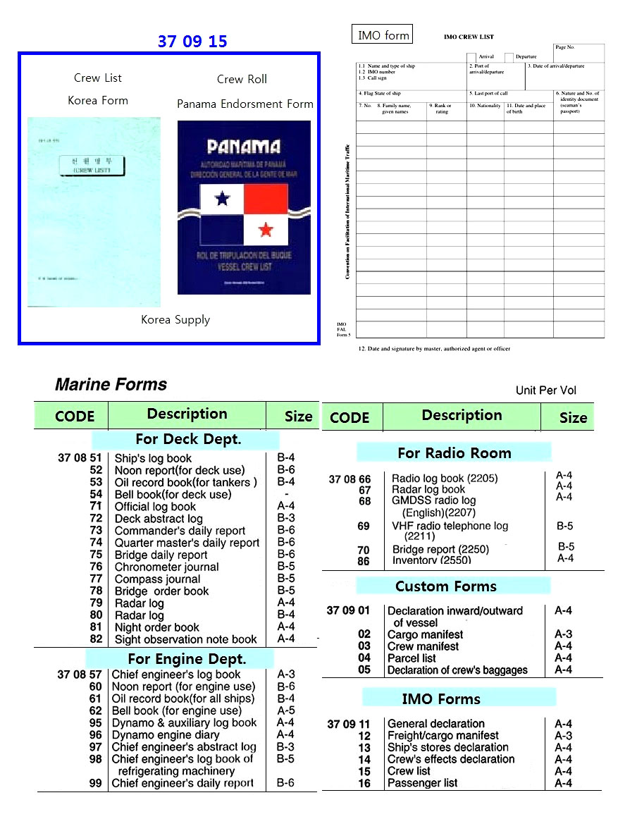 IMO375.E CREW`S LIST FORMS