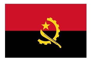 FLAG NATIONAL 3`X 4` BUNTING, ANGOLA