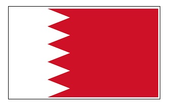 FLAG NATIONAL 2`X 3` BUNTING, BAHRAIN
