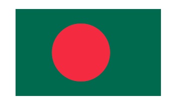 FLAG NATIONAL 2`X 3` BUNTING, BANGLADESH