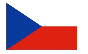FLAG NATIONAL 2`X 3` BUNTING, THE CZECH REPUBLIC