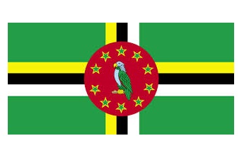 FLAG NATIONAL 2`X 3` BUNTING, DOMINICA (COMMONWEALTH OF)