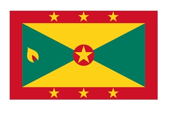 FLAG NATIONAL 2`X 3` BUNTING, GRENADA
