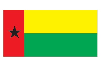 FLAG NATIONAL 2`X 3` BUNTING, REPUBLIC OF GUINEA-BISSAU