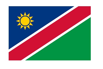 FLAG NATIONAL 2`X 3` BUNTING, NAMIBIA