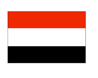 FLAG NATIONAL 2`X 3` BUNTING, YEMEN