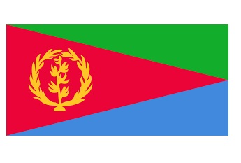 FLAG NATIONAL 2`X 3` BUNTING, ERITREA