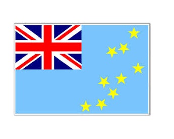FLAG NATIONAL 2`X 3` BUNTING, TUVALU