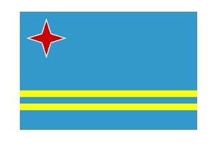 FLAG REGIONAL 3`X 4` BUNTING, ARUBA
